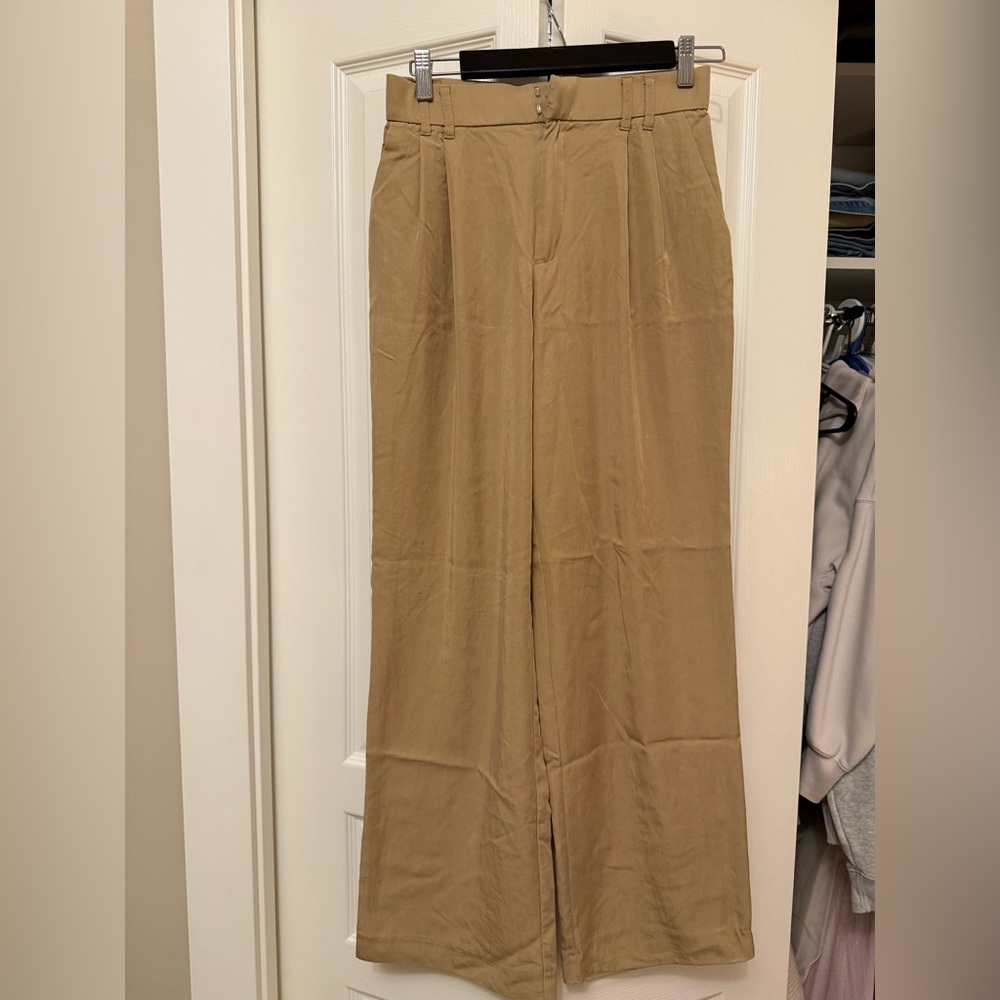 Zara wide leg  Khaki Chinos